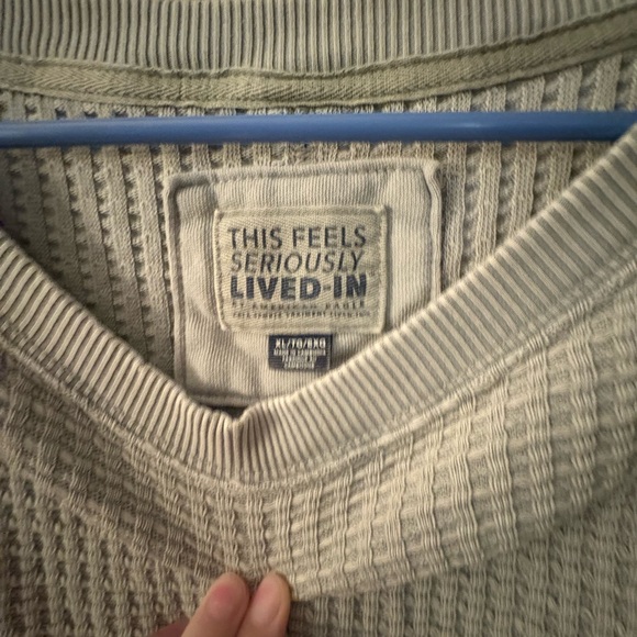 American Eagle big hug waffle crew neck sweater - Picture 2 of 4